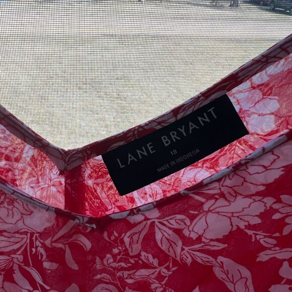 Red Lightweight Lane Bryant Tanktop - Picture 3 of 5